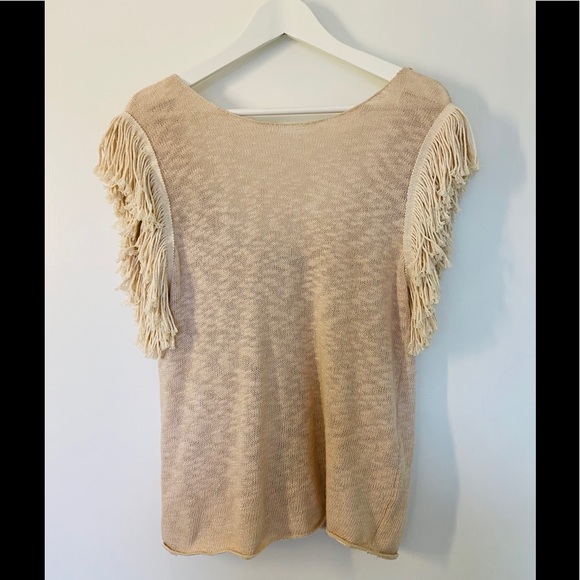 Knit top with fringe - Picture 4 of 5